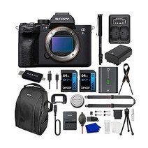 소니 a7s III ILCE-7SM3B 미러리스 풀 프레임 카메라 번들 추가 배터리 듀얼 충전기 백팩 2X 64GB SDXC 메모리 카드 등 | 알파 7S, Essential