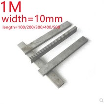 랙기어 1pc 1Mod 1 모듈러스 기어 랙 스틸 10x10x500mm M 17 치아 15 피니언 45 메탈, [04] 10 x 10 x400mm, [01] 10mm