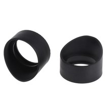 2PCS/세트 생물학적 스테레오 현미경을위한 34mm DIA 고무 접안 렌즈 커버 접안 렌즈 가드 실린더 안과 방패 컵, 검은색