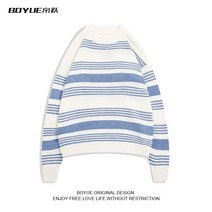 단가라 스프라이트 니트 풀오버 크루넥 스웨터 부드러운 간절기 가을