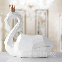 티슈 케이스 북유럽 플라밍고 정리상자 홈 심플한 귀여운 유럽 장식품 티슈커버 화장지케이스, 플라밍고 화이트
