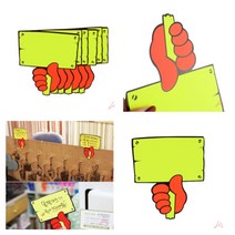 LUCK 공백 푯말손 쇼카드 POP쇼카드 백화점POP 가격표제작