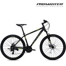 2023 프로마스터 MTB 자전거 엑스씨24D 27.5인치 시마노24단 디스크브레이크, 엑스씨(락스팟)D 24단 (15.5) 블랙+네온, 미조립