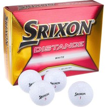 스릭슨골프공 라운딩 필드용 연습용 골린이 SRIXON DISTANCE 2018년형 1다스(, white