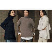 [런칭가 99000원]J by 클라우드 헤비 부클 니트 3종