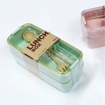 캠핑 음식보관용 2단 도시락통 직장인 찬합 차박 소풍, 베이지