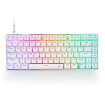 Chuangquan 무선 기계식 게이밍 키보드 2.4G유선 81키 블루 스위치 핫스왑 RGB 백라이트 오래 지속되는 높은 배터리 PC Mac용 가성비 추천 미국직구