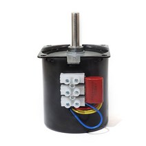 싱크로너스 모터 68KTYZ 28W 220VAC 영구 자석 동기 기어 모터 편심 샤프트 7mm 2.5RPM 10RPM, 15 20rpm with bracket