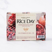 [메가마트]라이스데이 석류와 작약을 담은 쌀비누 유 100g*4개, 1개