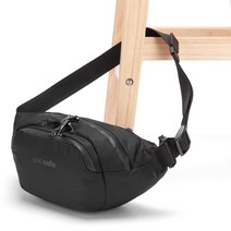 독일 직배송 팩세이프 벤처세이프 X 도난방지 힙색 크로스백 슬링백 해외여행 여행용 여권 가방 블랙