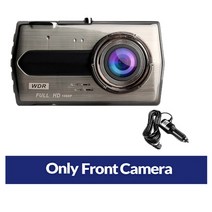 자동차 2채널 블랙박스 4.0인치 풀HD 나이트 비전 와이파이 제어, 64G TF Card, DVR No 후방카메라