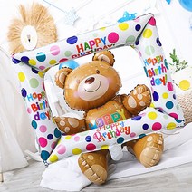 생일 액자 은박 풍선 홈 파티 데코 장식 포토 프레임, 생일 액자 풍선