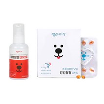 씨스팡 멍멍팔팔 조인트1개 + 연어오일 1병, 조인트 1개월+연어오일1병
