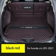 트렁크 매트 토레스 bmw 테슬라 Mr.Hee-커스텀 혼다 crv 트렁크 매트 2017-2022 완전히 감싸는 하이브리드, 05 black red