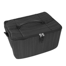 휴대용 카메라 가방 방수 통기성 사진 야외 여행, 16cmx16cmx33cm, 나일론, 검은색 세로