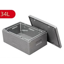 단체도시락보온기 포장용기 대용량 배달 보냉통, 34L그레이단체도시락배달54X34X20cm