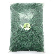탑툰 원밴드 파마 롯드 고무줄 그린 25mm 1kg