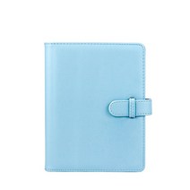 사진첩 접착식 128 포켓 인스턴트 포토 앨범 3 인치 미니 PU 가죽 케이스 Fujifilm Instax Mini 11 8 9 7 s C 25 90 대용량, Blue, 05 Blue