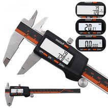 스테인레스 스틸 디지털 디스플레이 캘리퍼스 150mm 분수/MM/인치 고정밀 LCD 버니어, 01 Caliper Black