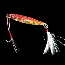 낚시 낚시 글로우 지그 15g/6cm 7g/10g/20g/25g 베이트 루어 해안 캐스트 미끼 금속 인공 1 개 판매, 08 F Gold_01 10g
