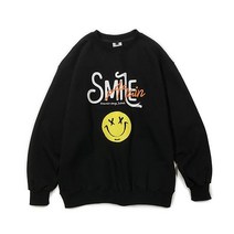 남자 여자 맨투맨 스웨트 셔츠 앱놀머씽 SMI레투1 CREWNECK (BLACK)