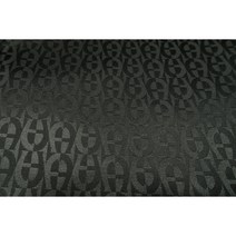 명품패턴 U로고패턴 자가드 뒷면 스웨이드 합포 1마 [1COLOR], 블랙