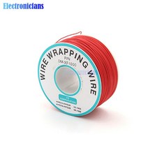 280m 30AWG 포장 와이어 주석 도금 구리 B-30-1000 케이블 브레드 보드 점퍼 절연 전자 도체 커넥터, 02 빨간