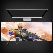 Apex Legends 마우스 패드 에이펙스 레전드 마우스 패드 대형 컴퓨터 게임 노트북 키보드 마우스 장패드 책상 패드 pc 게임 모바일 게임 캐릭터 마우스패드, 01_300x800mm | 3mm