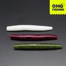 오마이갓피싱 센코 3인치 소프트베이트 스트레이트 웜 배스 웜 루어낚시 국내생산, OMC3-7