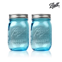 볼메이슨자 헤리티지 블루 리미티드 16oz (1＋1), 볼메이슨자 헤리티지 블루 리미티드 16oz 1+1