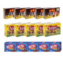 [쩝쩝스낵] abc초코쿠키+초코송이+미쯔 각5개, 1세트, 800g