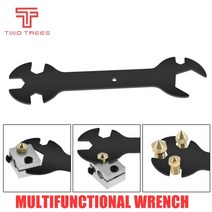 twotrees e3d 노즐 mk8 미니 스패너 m2 m2.5 m3 m4 나사 너트 hexagonal cross wrench sleeve socket 유지 보수 모델 wheel t, 블랙 렌치
