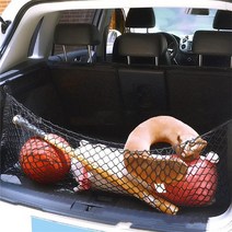 100 cm x 40 유니버설 카시트 백 스토리지 메쉬 탄성 네트 가방 더블 레이어 자동차 스타일링화물 홀더 트렁크 주최자, Black