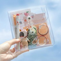 PVC 투명 화장품 가방 여성용 메이크업 보관함 정리 파우치 워시 여행 휴대용 세면 용품 다기능 동전 지갑