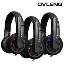 오블링 OVLENG OV-X5 게이밍 헤드셋 마이크 컴퓨터 PC, 오블링 OVLENG OV-X5 게이밍 헤, OV-X5 레드 정품