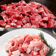 [이푸룸] [미소담]1등급 한우 양지 국거리 1kg(200gx5팩)+한돈 뒷다리 찌개거리