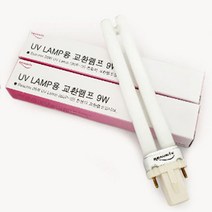 젤램프 리필 UV 9W 교체등 리필등 젤램프 전구 젤네일 교체전구 LED 5W 12W 소독기 필립스, [UV전구/9w]1ea
