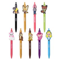 디즈니 주토피아 칩앤데일 마리 체셔캣 앨리스 캐릭터 볼펜 9종 0.38mm, 08.체셔캣