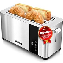 Mueller UltraToast 풀 스테인리스 토스터, 4 Slice