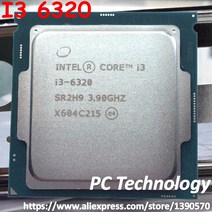 리퍼 CPU 기존 인텔 코어 i3 6320 듀얼 3.90 ghz 4 mb 캐시 I3-6320 lga1151 cpu 프로세서, 한개옵션0