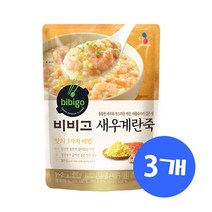 비비고 새우계란죽, 450g, 3개