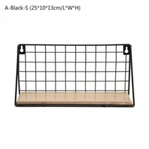 벽 디스플레이 선반 욕실 거실 주최자 홈 액세서리 도구 경량 렉 설치, A-Black-S aliexpress