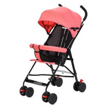 0-3 년 어린이 ALWAYSME 휴대용 경량 우산 유모차, [02] Pink Sit Only