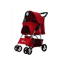 해외 대형견 유모차 외장 가벼운 접이식 개썰매 미니 산책로 고양이 노년-16921, 옵션02