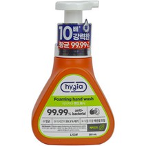 하이지아 핸드워시 페퍼민트향 용기 385ml, 1
