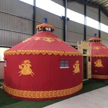 몽골텐트 천막 쉘터 글램핑 캠핑 몽고 감성 대형 유르트 5m --SION, 5인용 텐트, 더블, 2, 5  Person Tent+Double+2