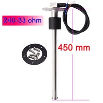 요트 기름 탱크 오일 레벨 센서 액체 연료 수위 게이지 12V 0-190 ohm 보트 해양 자동차 액세서리 연료 전송 장치 플로트, 14 450mm 240-33ohm