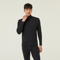 [JAJU/자주] 남 JAJU HEAT_코튼 모크넥 티셔츠