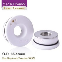 Startnow-파이버 레이저 세라믹 KT B2 CON 28/32mm Precitec Raytools WSX 커팅 조각 기계 헤드 노즐 홀더 부품, [03] Without Logo A-28, [02] 5피스