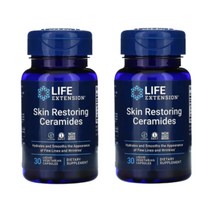 (1+1) 라이프익스텐션 세라티크 세라마이드 350mg 밀배아 오일 추출물 30 액상베지캡슐 2팩